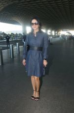 SUNNY LEONE Arrives at Departure Terminal at Mumbai Airport 02/12/2023