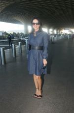 SUNNY LEONE Arrives at Departure Terminal at Mumbai Airport 02/12/2023