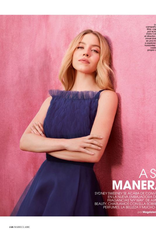 SYDNEY SWEENEY in Marie Claire Magazine, Spain March 2023