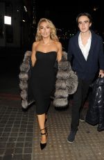 TALLIA STORM Out for Dinner with Her Brother Johny Hartmann at Nusr-Et Steakhouse in London 02/18/2023
