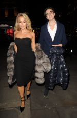 TALLIA STORM Out for Dinner with Her Brother Johny Hartmann at Nusr-Et Steakhouse in London 02/18/2023