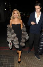 TALLIA STORM Out for Dinner with Her Brother Johny Hartmann at Nusr-Et Steakhouse in London 02/18/2023