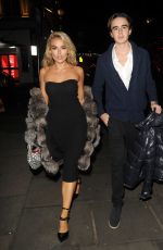 TALLIA STORM Out for Dinner with Her Brother Johny Hartmann at Nusr-Et Steakhouse in London 02/18/2023