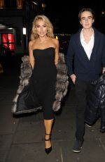 TALLIA STORM Out for Dinner with Her Brother Johny Hartmann at Nusr-Et Steakhouse in London 02/18/2023