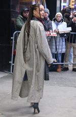 TESSA THOMPSON Leaves Good Morning America in New York 02/23/2023