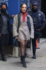TESSA THOMPSON Leaves Good Morning America in New York 02/23/2023