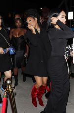 TEYANA TAYLOR Arrives at Post Grammy Party at Mr Brainwash Art Museum in Beverly Hills 02/05/2023
