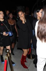 TEYANA TAYLOR Arrives at Post Grammy Party at Mr Brainwash Art Museum in Beverly Hills 02/05/2023