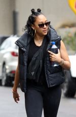 TIA MOWRY Arrives at a Gym in Los Angeles 02/25/2023