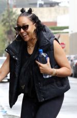 TIA MOWRY Arrives at a Gym in Los Angeles 02/25/2023