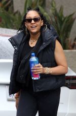 TIA MOWRY Arrives at a Gym in Los Angeles 02/25/2023