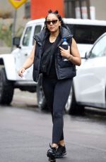 TIA MOWRY Arrives at a Gym in Los Angeles 02/25/2023