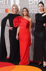 TINA BARRETT at Brit Awards 2023 at O2 Arena in London 02/11/2023