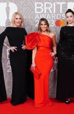 TINA BARRETT at Brit Awards 2023 at O2 Arena in London 02/11/2023