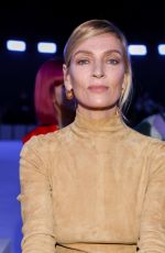 UMA THURMAN at Salvatore Ferragamo Fashion Show in Milan 02/25/2023
