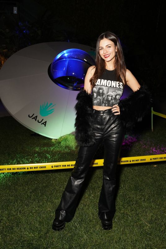 VICTORIA JUSTICE at Jaja Tequila 4th Annual Party for No Reason in Los Angeles 02/03/2023