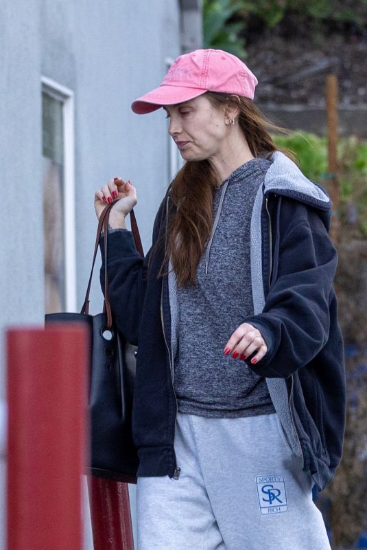 WHITNEY PORT Arrives at a Skin Care Facility in Studio City 02/02/2023
