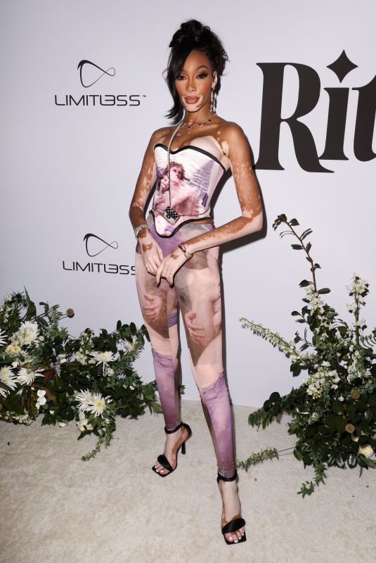 WINNIE HARLOW at Rita Ora Celebrating 10 Years of Music with Costa Brazil in Los Angeles 02/03/2023