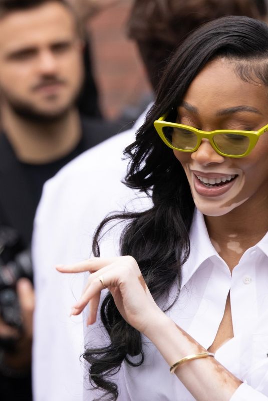 WINNIE HARLOW Out at Milan Fashion Week 02/22/2023