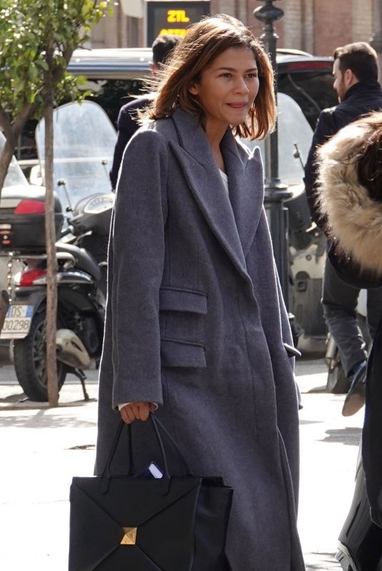ZENDAYA Leaves Eden Hotel in Rome 02/13/2023