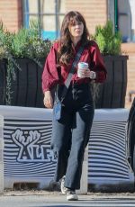 ZOOEY DESCHANEL Out for Coffee at Alfred Coffee in Santa Monica 02/08/2023
