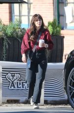 ZOOEY DESCHANEL Out for Coffee at Alfred Coffee in Santa Monica 02/08/2023