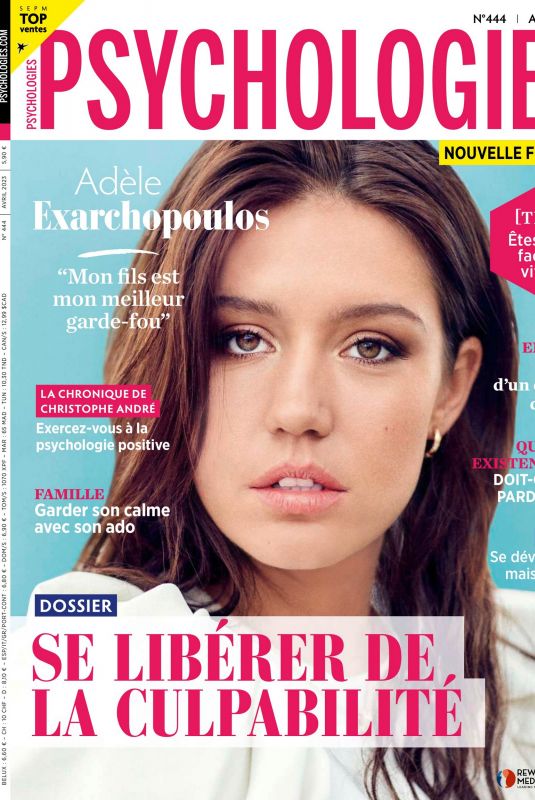 ADELE EXARCHOPOULOS in Psychologies Magazine, France April 2023