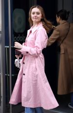 AIMEE LOU WOOD Arrives at Capital Breakfast Radio in London 03/24/2023