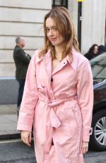 AIMEE LOU WOOD Arrives at Capital Breakfast Radio in London 03/24/2023