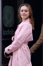 AIMEE LOU WOOD Arrives at Capital Breakfast Radio in London 03/24/2023