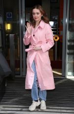 AIMEE LOU WOOD Arrives at Capital Breakfast Radio in London 03/24/2023