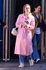 AIMEE LOU WOOD Arrives at Global Radio Studios in London 03/24/2023