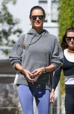 ALESSANDRA AMBROSIO Leaves a Gym in Los Angeles 03/07/2023