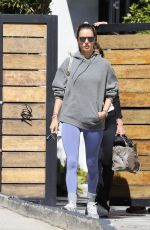 ALESSANDRA AMBROSIO Leaves a Gym in Los Angeles 03/07/2023
