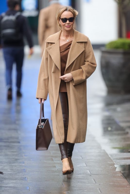 AMANDA HOLDEN Arrives at Heart Radio in London 03/22/2023