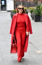 AMANDA HOLDEN Leaves Global Radio Studios in London 03/01/2023