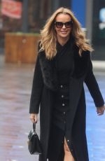AMANDA HOLDEN Leaves Heart Radio in London 03/09/2023