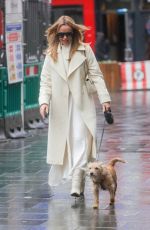AMANDA HOLDEN Leaves Heart Radio with Her Dog Rudie in London 03/17/2023