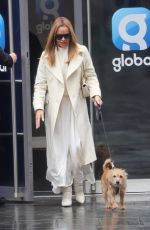 AMANDA HOLDEN Leaves Heart Radio with Her Dog Rudie in London 03/17/2023