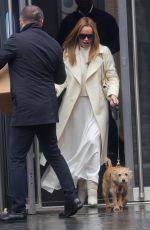 AMANDA HOLDEN Leaves Heart Radio with Her Dog Rudie in London 03/17/2023