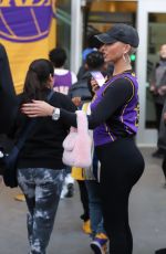 AMBER ROSE Arrives at Lakers game at Crypto.com Arena in Los Angeles 03/24/2023