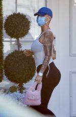 AMBER ROSE Leaves Epione Skin Care Clinic in Beverly Hills 03/27/2023
