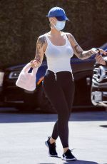 AMBER ROSE Leaves Epione Skin Care Clinic in Beverly Hills 03/27/2023