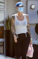 AMBER ROSE Leaves Epione Skin Care Clinic in Beverly Hills 03/27/2023