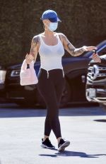 AMBER ROSE Leaves Epione Skin Care Clinic in Beverly Hills 03/27/2023