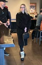 AMBYR CHIKDERS with Her New Boyfriend at Starbucks at Beverly Green Mall in Beverly Hills 03/10/2023