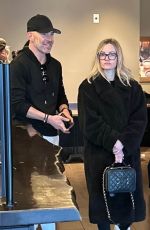 AMBYR CHIKDERS with Her New Boyfriend at Starbucks at Beverly Green Mall in Beverly Hills 03/10/2023