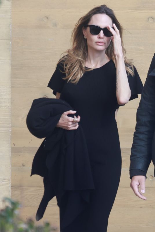 ANGELINA JOLIE Out for Lunch at Nobu in Malibu 03/24/2023