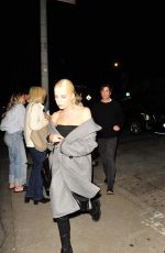 ASHLEY BENSON Out for Dinner at Craig