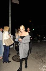 ASHLEY BENSON Out for Dinner at Craig